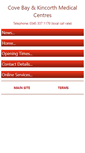 Mobile Screenshot of covebayandkincorthmedical.co.uk